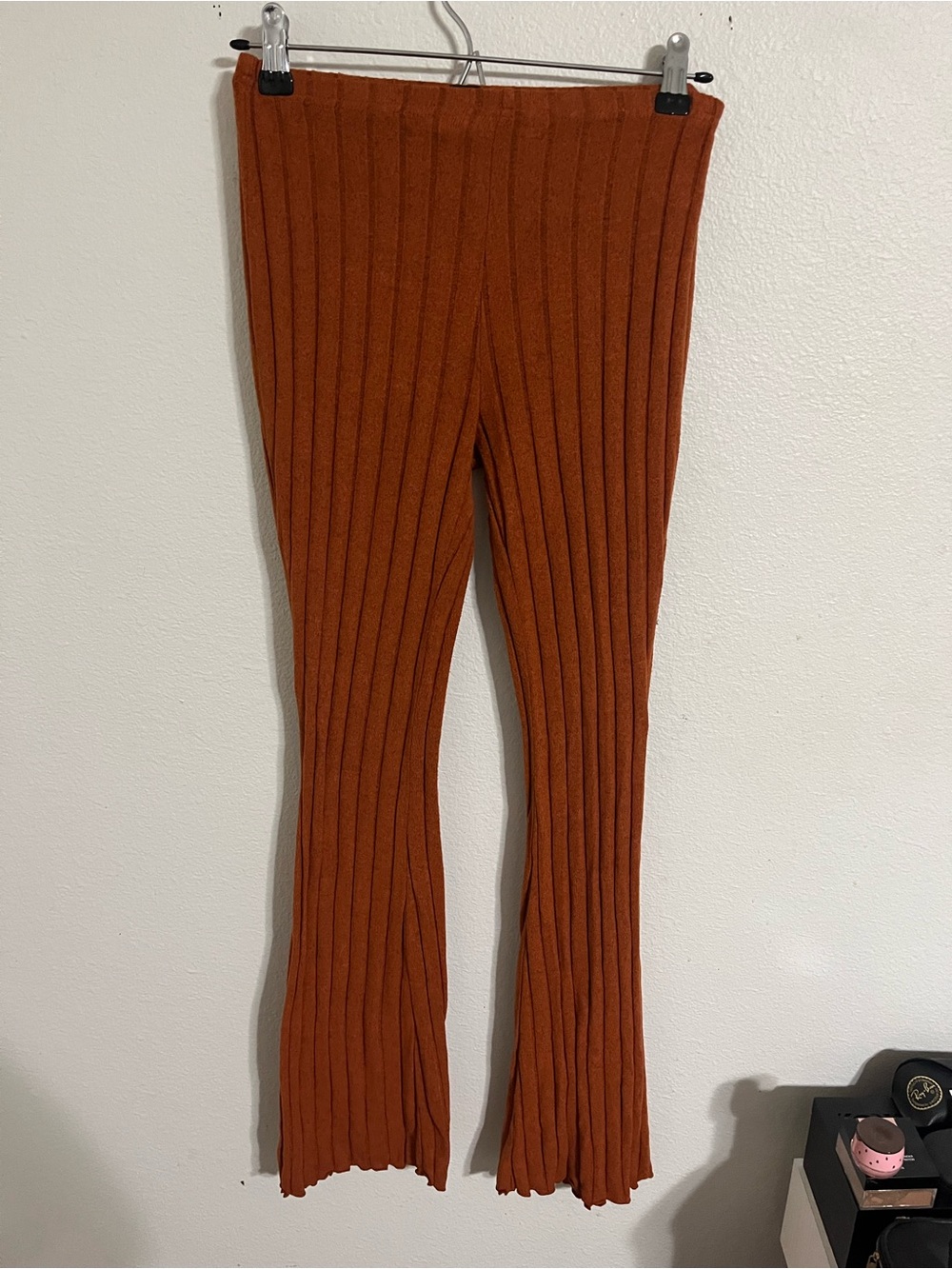 SHEIN Ribbed Wide Leg Pants